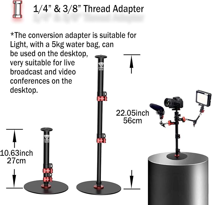 IFOOTAGE Cobra RB-A200, Round Base Monopod, Professional Camera Aluminium - Image 3