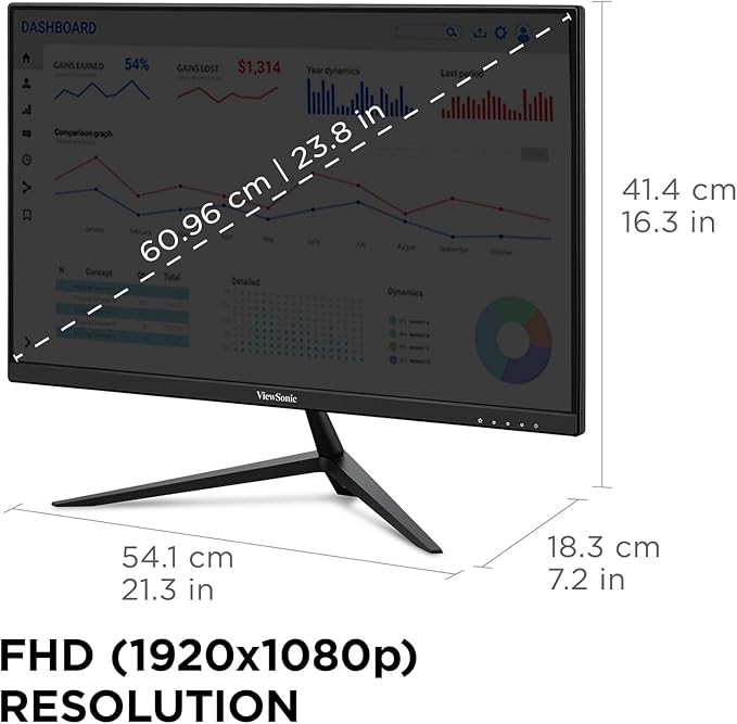 ViewSonic VX2428A 24 Inch 1080p 0.5ms 180Hz IPS Gaming Monitor - Image 5