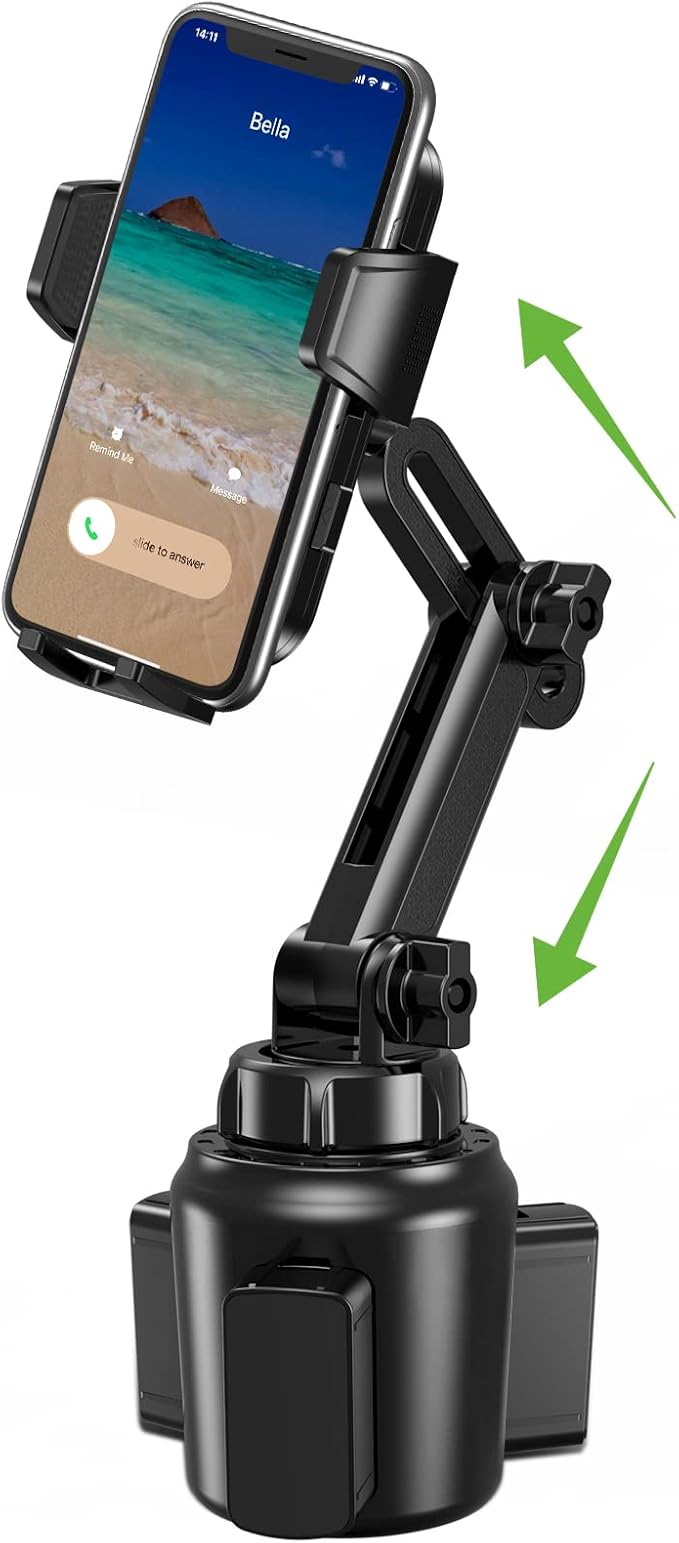 2025 Upgraded Cup Phone Holder for Car, Universal No Shaking Cup Holder Phone by EOCAHO
