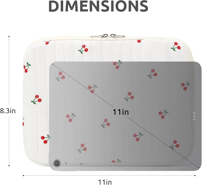 Puffy Laptop Sleeve 13-15.6 Inch Cute Quilted Laptop Protective Case Padded - Image 7