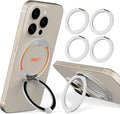 COOLQO 4Pcs 360 Spin Cell Grip Ring Phone Stand Magnetic Holders by COOLQO