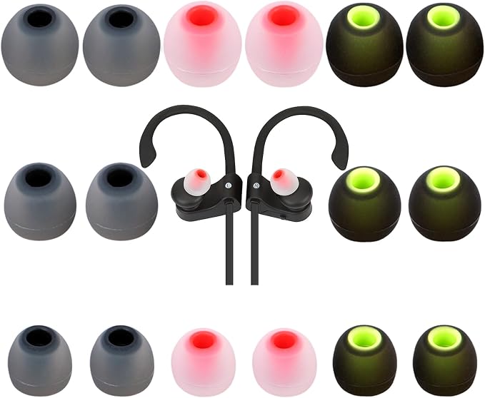 Earbud Tips Ear Bud Tips Soft Anti Slip Washable and Reusable Silicone by Unknown