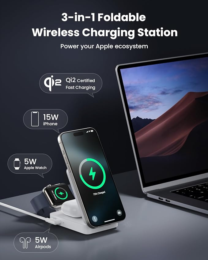 3-in-1 Wireless Charger Charging Station - Image 2