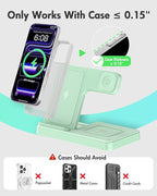 Wireless Charger Stand Charging Station: 3 in 1 Charger Multiple Devices - Image 3