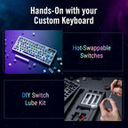 ASUS ROG Azoth 75 Wireless DIY Custom Gaming Keyboard, OLED display, - Image 7