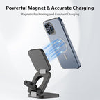 Fast Wireless Charger, Magnetic Foldable 3 in 1 Charging Station - Image 7