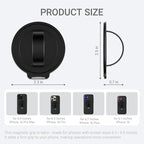 Grat 3 Upgraded Magnetic Phone Grip Stand, 360° Rotatable Silicone Strap Phone - Image 7