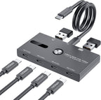 10Gbps USB C Hub, 6 Ports USB C Splitter, USB C to USB C Hub by ZIYUETEK