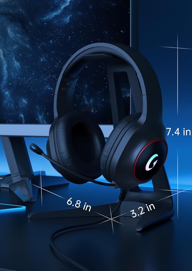 CM7002 Gaming Headset for PS5, Xbox Series, Surround Sound RGB Gaming Headphones - Image 9