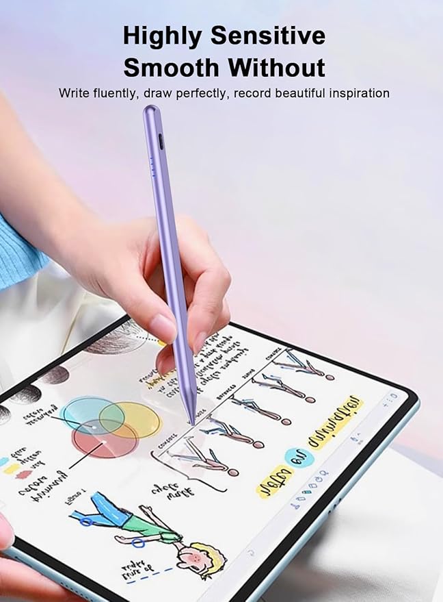 Stylus Pen for Android Tablet/Phone Pom Tips Fast Charge Stylus Pen for iPhone - Image 7