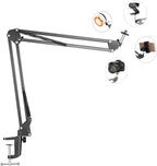 Overhead Tripod Mount for Camera Webcam Ring Light, Flexible Over Head Arm for by LenTok