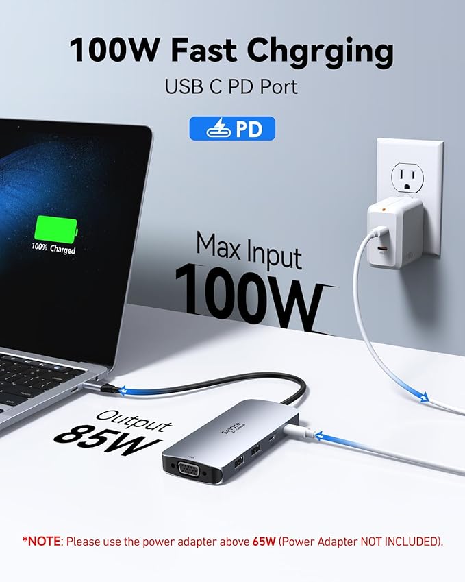 USB C Docking Station Dual Displayport Monitor, USB C Hub Displayport - Image 5