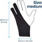 Drawing Glove for Digital Tablet and Sketching – by MMOBIEL – Model A 2-Finger - Image 2