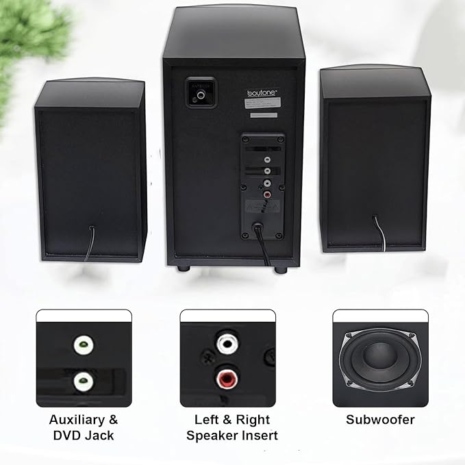 Boytone BT-326F, 2.1 Bluetooth Powerful Home Theater Speaker System, - Image 5
