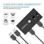 USB Switch, USB 3.0 Switcher 2 Computers Share 4 USB - Image 6