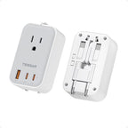 TESSAN Universal Travel Adapter PD 20W, Ultra Thin International Power Adapter by TESSAN