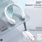 Portable Neck Fan, Bladeless Neck Fan, USB Rechargeable Personal Fan, 4000 mAh - Image 5