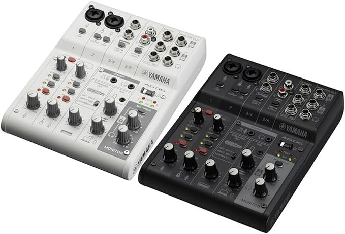 Yamaha AG06MK2 White 6-Channel Live Streaming Loopback Mixer/USB Interface - Image 5