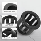 200PCS 1/2" Black Cable Snap Bushing Grommet, Snap in Cord Bushing Protect - Image 3