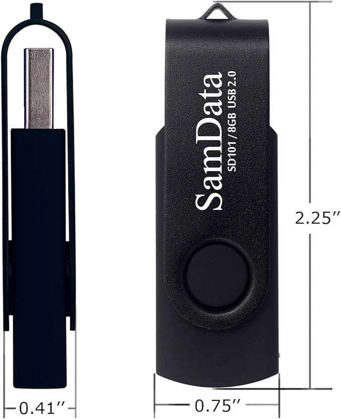 SamData 8GB USB Flash Drives 2 Pack 8GB Thumb Drives Memory Stick Jump Drive - Image 5