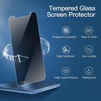 NEW'C 3 Pack Privacy for iPhone 11 Pro, iPhone X, iPhone XS Screen Protector - Image 4