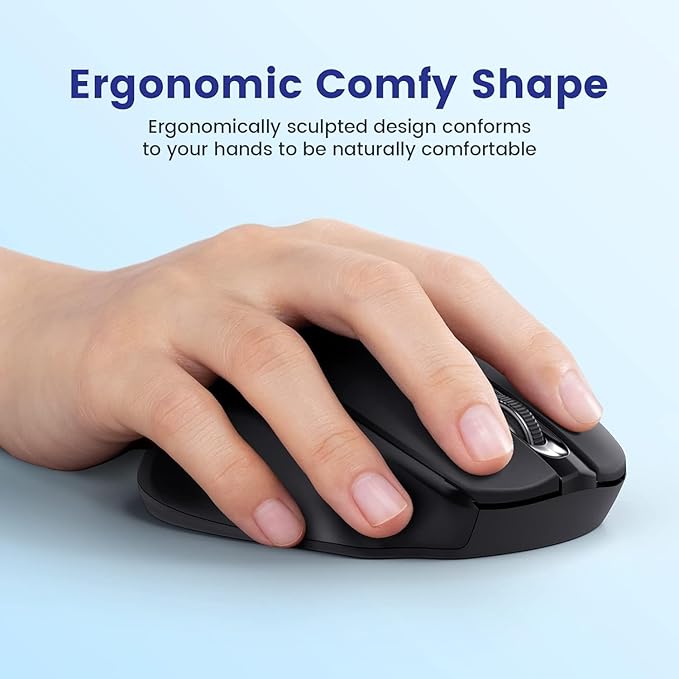 Wireless Mouse, D-09 Computer Mouse USB Cordless Mice - Image 3