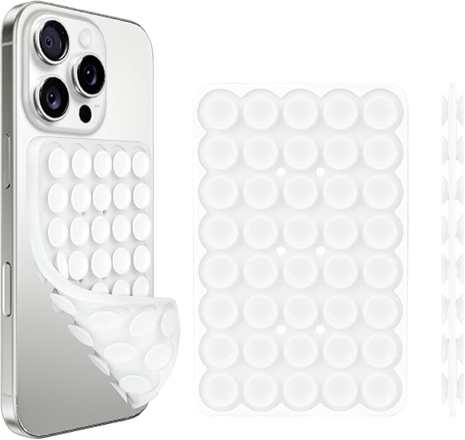 1 Pack Silicone Suction Cup Phone Case Mount Double Sided, Phone Accessories by Giumel