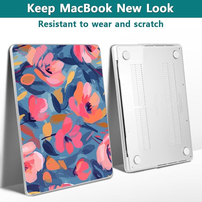 Teryeefi for M4 MacBook Pro 14 inch Case 2024 2023 2021, Hard Shell Cover + - Image 4