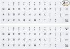 English Keyboard Stickers, Universal Keyboard Replacement Letters English White by CaseBuy