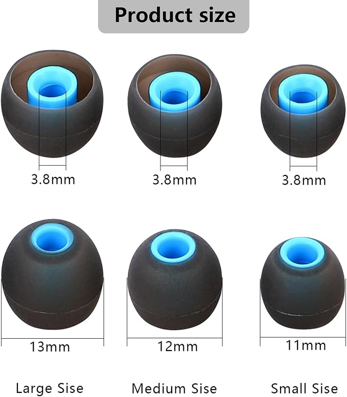 Silicone Replacement Earbud Tips Earbud Covers Fit - Image 2