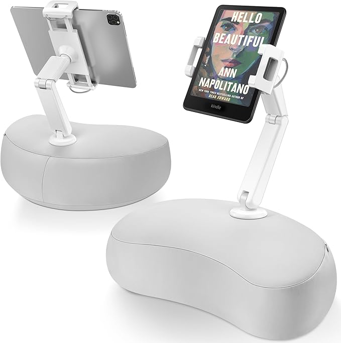 AboveTEK Tablet Pillow Stand for Bed, Hands-Free 360° Adjustable iPad Pillow by AboveTEK