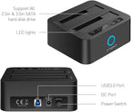 ineo USB 3.1 Gen1 to SATA 2.5" or 3.5 inch SSD/HDD Docking Station - Image 3