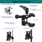 Boat Helm Tablet Holder, Marine Boat Handle Bar Pole Mount, 360°Rotation Clamp - Image 3