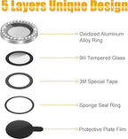 AGVEE 3+3 6 Pack for iPhone 13 Pro/Pro Max, Bling Diamond & Glitter Metal Ring - Image 7