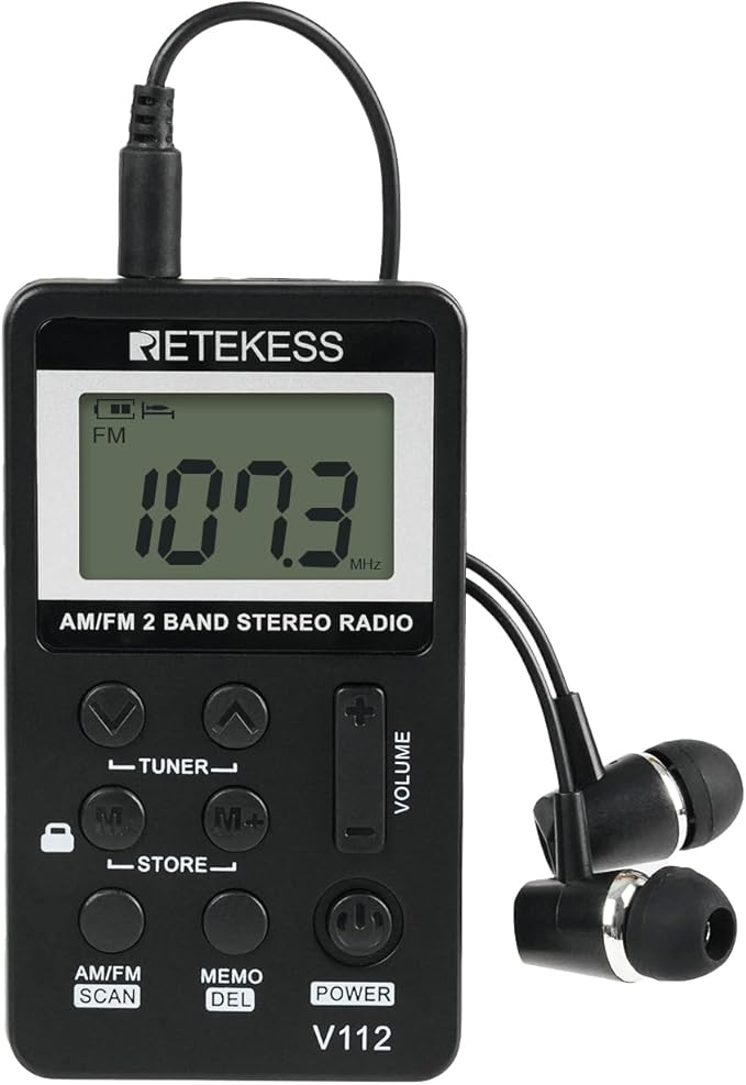 Retekess V112 AM FM Pocket Radio, Digital Radio by Retekess