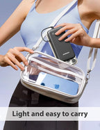 Alongza Portable Charger Built-in Cables and AC Wall Plug, Slim Fast Charging - Image 7