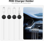 18 Pack Mini Cable Clips, Znben Cord Organizer Holder Adhesive Cord Management - Image 7
