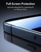 ESR 3 Pack 9H+ Glass for iPhone 15 Pro Privacy Screen Protector, Armorite - Image 7