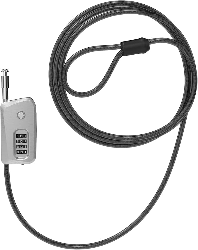 6ft Python Cable Lock for Bike, Trail Camera Locking, 4 Digit Combination Lock by SpecializeinCombinationLock