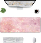 Rose Gold Marble Large Mouse Pad Extended Gaming Mousepad 31.5 x 11.8 Inch - Image 3