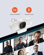 NUROUM V15AF 2K Webcam for PC, 1080p 60FPS AutoFocus Web Camera - Image 5