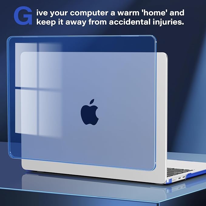 CISSOOK Compatible with MacBook Air 13.6 inch Case Blue 2022 2024 2025 Release - Image 7