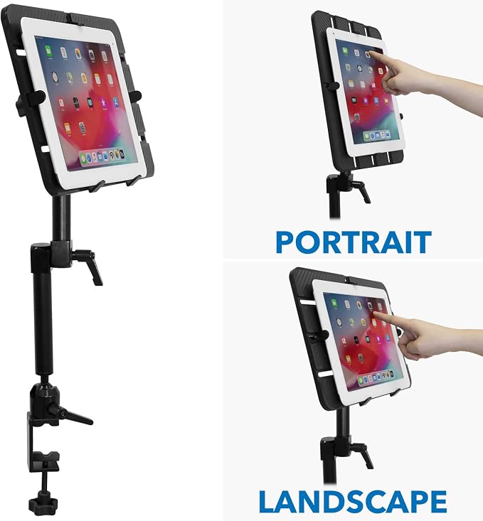 Mount-It! Tablet Pole Mount | Universal Full Motion Holder - Image 7