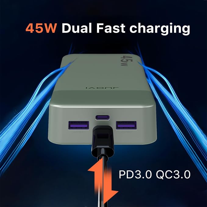 Power Bank, 20000mAh 45W Portable Charger, PD3.0 QC4.0 Fast Charging - Image 2