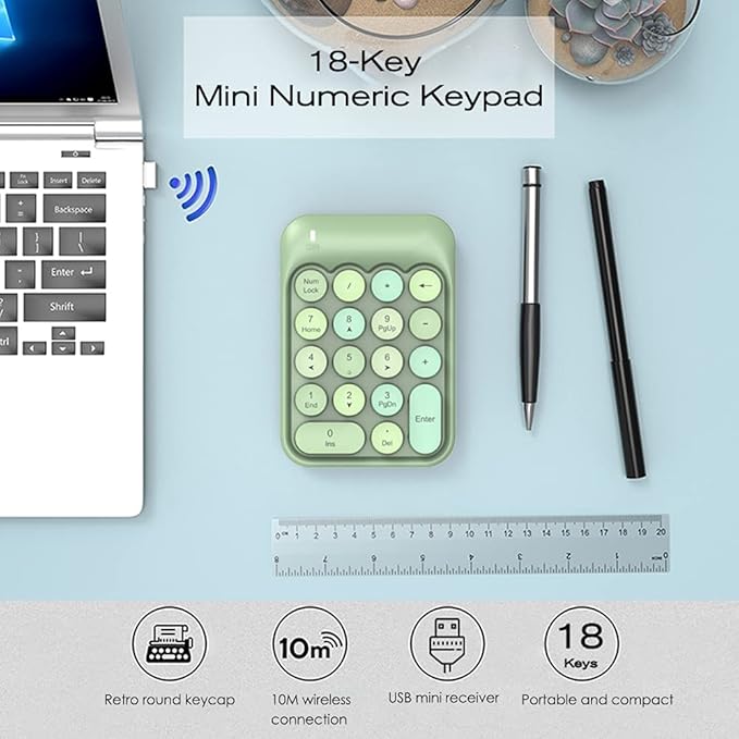 FELICON Wireless Numeric Keypad 18 Keys - Image 2