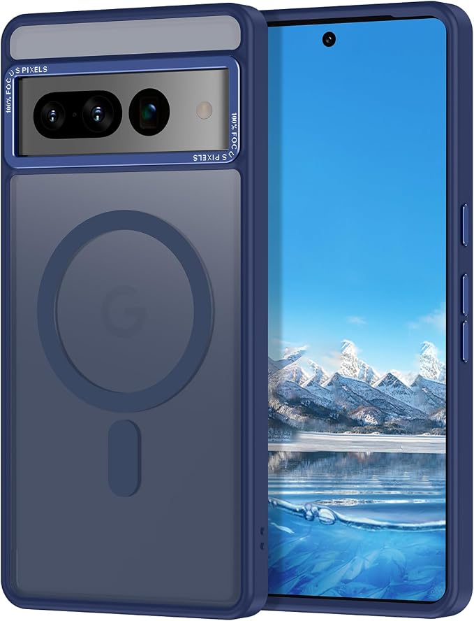 Magnetic for Google Pixel 7 Pro Case, Shockproof Slim Translucent Matte by Casehas