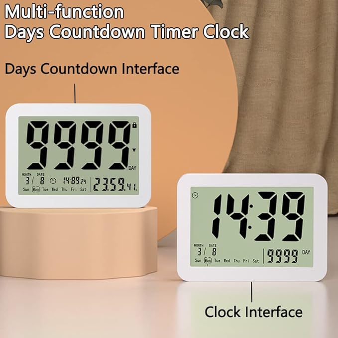 Digital Countdown Days Timer Clock- 9999 Days Count Down Timer - Image 2