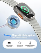 4-in-2 Charging Cable for Apple Watch Charger/Samsung/iPhone Charger, - Image 6