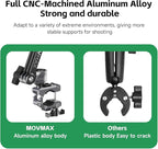 MOVMAX Blade Arm Bike Motorcycle Handlebar Mount Stabilizer, Camera Clamp Mount - Image 4
