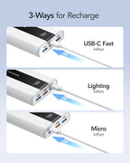 VRURC Portable Charger, 20000mAh Mini Power Bank, 22.5W Fast Charging Battery - Image 8